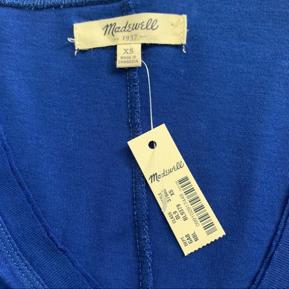 NWT Madewell V-neck Pocket Tee - Picture 5 of 6